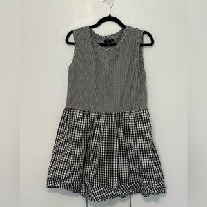 Madewell Black/White Mini Dress Size XXS